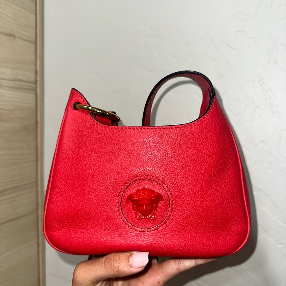 Versace Red Le Medusa Crossbody Bag